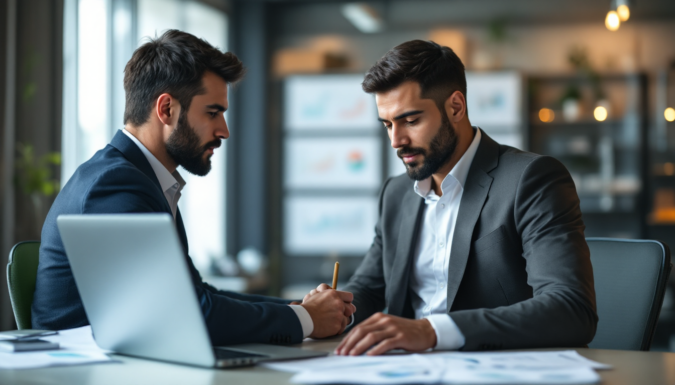 비트코인 투자 전략을 분석하는 투자자의 모습