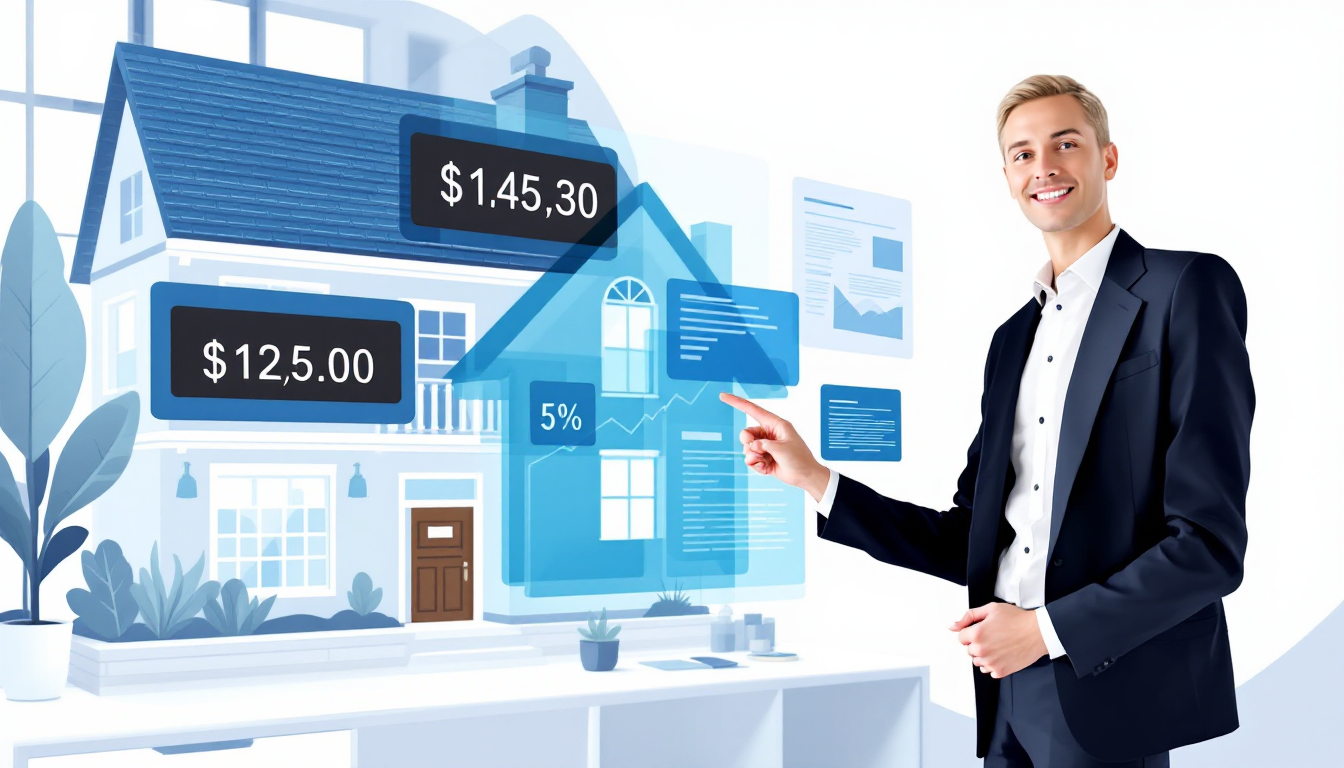 미국 10년물 국채 금리가 주택담보대출 금리에 영향을 미치는 모습을 표현한 이미지