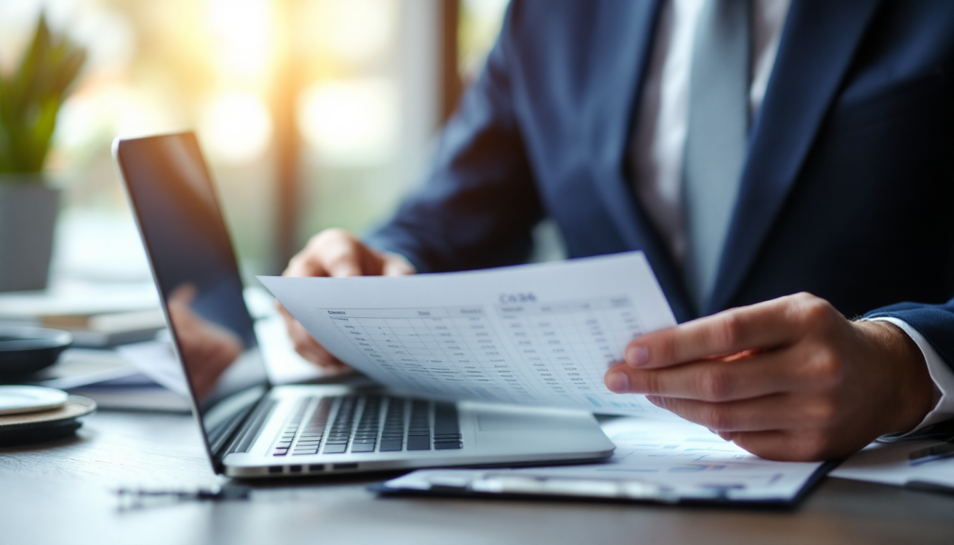 2026년 현금 보유 비중을 강조하며 다각화된 포트폴리오 문서를 검토하는 전문 투자자